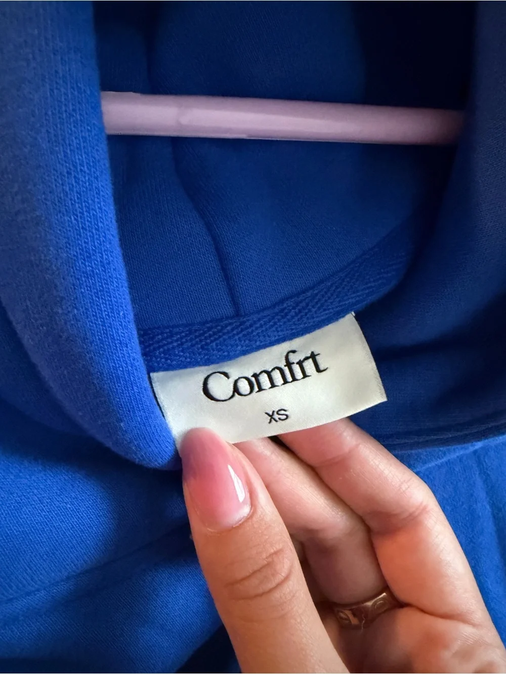 Comfrt Hoodie in Cobalt - Picture 3 of 6